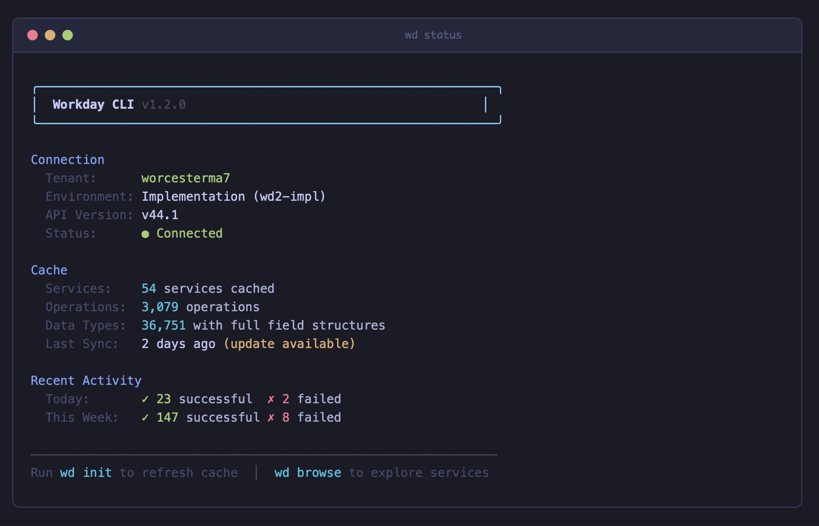 Workday CLI