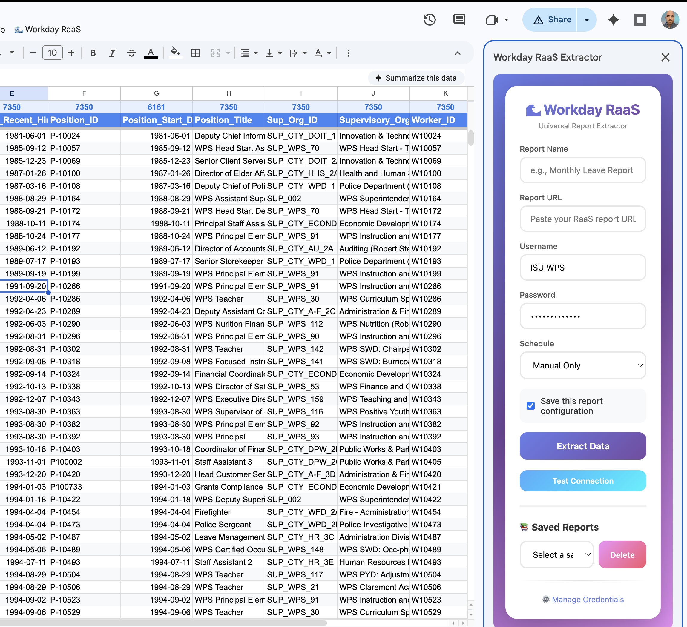 Workday RaaS Connector
